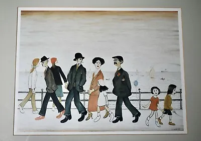£65 • Buy Large Vintage Ls Lowry On The Promenade Print Framed And Glazed