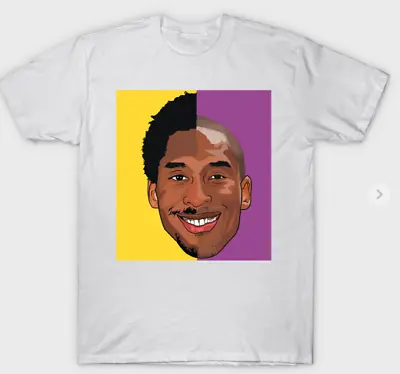 Kobe Bryant T-shirt Color White Multiple Sizes S M L XL 2XL 3XL Purple Gold • $15.29