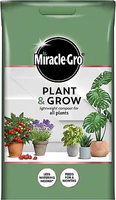 Miracle-Gro Plant & Grow Lightweight All Plant Compost 6L • £5.99