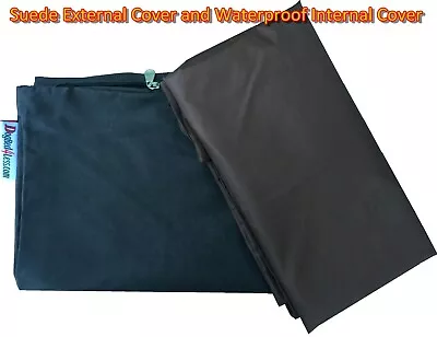 ESPRESSO SUEDE COVER + INTERNAL Waterproof Duvet Case For Dog Pet Bed Pillow • $26.99