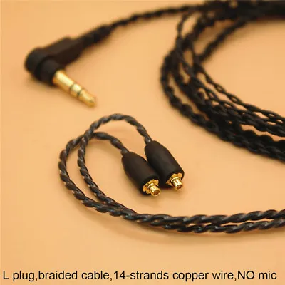 3.5mm Headphone Earphone DIY Braided Cable MMCX Plug Updated Replacement Wi-ca • $3.12