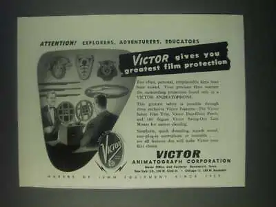 1946 Victor Animatophone Projector Ad - Greatest Film Protection • $19.99