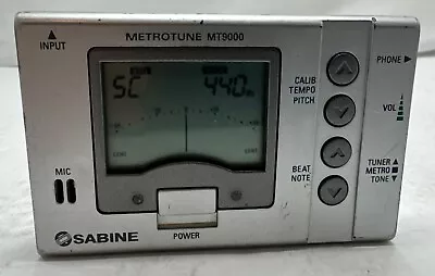 Sabine MetroTune MT9000 Chromatic Tuner Digital Metronome Tone Generator TESTED • $11.25