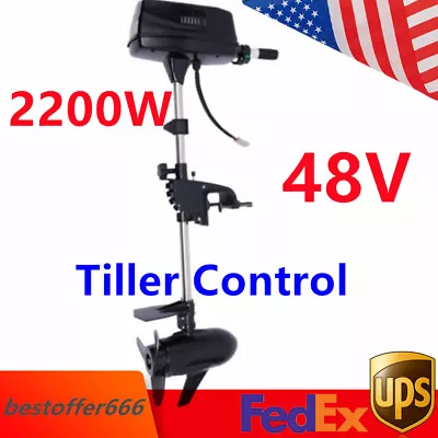 2200W Electric Boat Engine Outboard Trolling Motor Brushless Motor Engine 48V US • $424