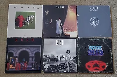 Lot Of 6 Rush Vinyl Record Albums Classic Rock Hard Rock Progressive Rock  • $21.50