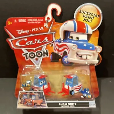 NEW Disney Pixar Cars Toon Lug & Nutty Oil Cans 22 & 23 From  Mater The Greater  • $15.99