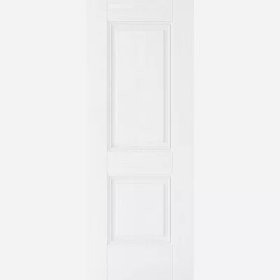 LPD Internal Arnhem White Grain 2 Panel Primed FD30 Fire Rated Solid Door • £94.99