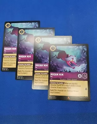 Madam Mim Fox X4 Rare Playset 46/204 Rise Of The Floodborn Disney Lorcana TCG • $24.99