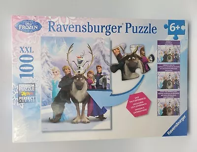 Disney Frozen 100-Piece Puzzle Ravensburger XXL 6+ Sven Olaf Elsa  Anna Kristoff • $19.95