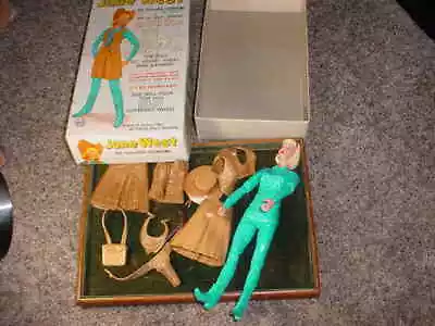 Vtg. Johnny West  Jane West  Cowgirl Figure With Accessories & Orig. Box • $44.95