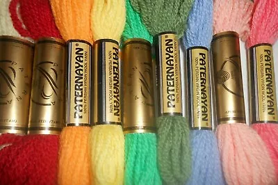 £7.35 • Buy CLEARANCE Paterna Tapestry Wools 8 Yd/7.4m Pack Of 9 Assorted Colours May Vary