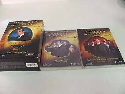 Lot Murdoch Murder Mysteries DVDs Complete Seasons 1 2 3 4 5 6 • $39.99