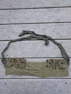 Vietnam War US Army M79 6-Pocket Cloth Bandolier For 40mm Grenades Ammo Pouch • $9.99