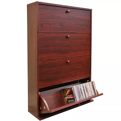 200 CD Media Storage Cabinet  MAHOGANY  MS0014 • £99.99