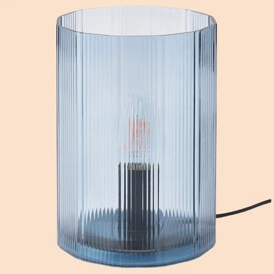 £12.99 • Buy Ikea MIKROKLIN Table Lamp Home Bedside Table Lamp Glass Blue 22cm