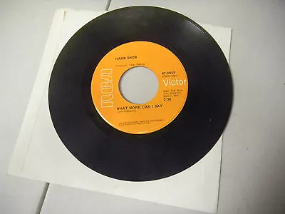 HANK SNOW Vanishing Breed/what More Can I Say   RCA  45 • $6.49