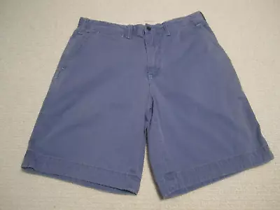Polo Ralph Lauren Shorts Mens 32 Blue Casual Chino Outdoor Canvas Little Pony • $24