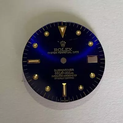 #1521 Vintage Rolex Submariner 1680 Gold Blue Nipple Dial Tritium Tropical • $0.99
