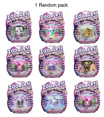 ZOOBLES Figure Animals Secret Partiez 2 Series - Spin Master - 1 Random Pack • £7.99