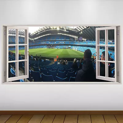 £24.99 • Buy EXTRA LARGE Manchester City Stadium Wide Football Vinyl Wall Sticker Poster