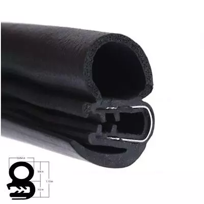 Car Replacement Accessories Door Body Rubber Seal Strip Edge Weatherstrip OEM • $54.59