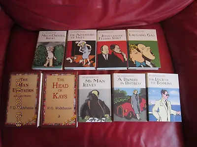 P G Wodehouse Collection Of Nine Hardbacks Inc. Everyman Jeeves In Dustwrappers • £59.99