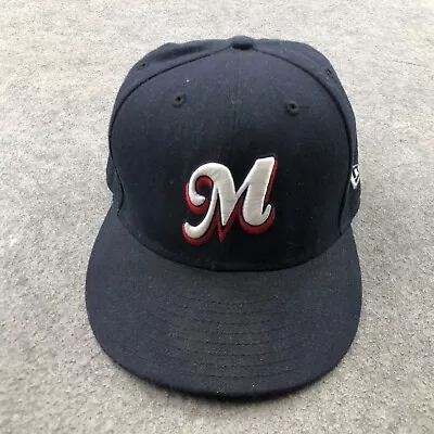 Memphis Red Birds Hat Cap Men Fitted 7 Blue M Logo Minor League Baseball • $18.98