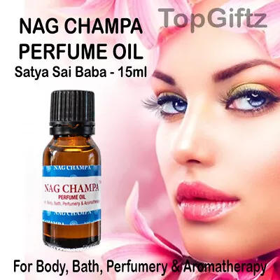 Nag Champa Perfume Oil Bath Body & Essential & Aromatherapy Erotic Sexy 15ml • £8.98