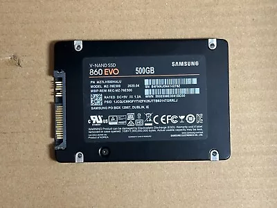 Samsung 860 EVO 500 GB Internal 2.5  SATA III SSD (MZ-76E500BW) • $8
