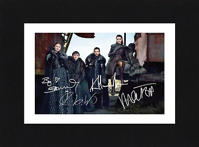 8X6 Mount GAME OF THRONES Cast Multi Signed PHOTO Gift Print Ready To Frame • £7.49