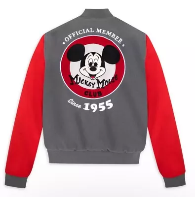 Our Universe Disney Mickey Mouse Club Retro Varsity Bomber Jacket. Size L. NWT • $89