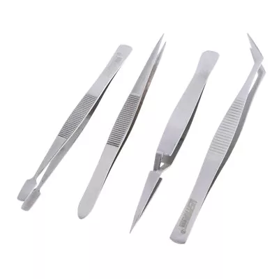 4pcs Metal Model Making Tweezers Cut Pliers Polished Hobby Model Tools • $9.66