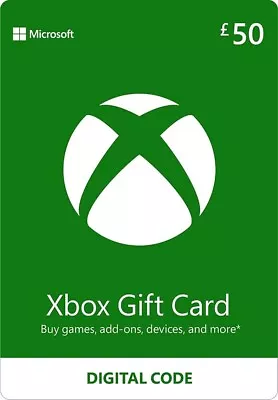 Xbox Live £50 Gift Card Points UK (Microsoft) 🏆🏆🏆🏆🏆 • £79.99