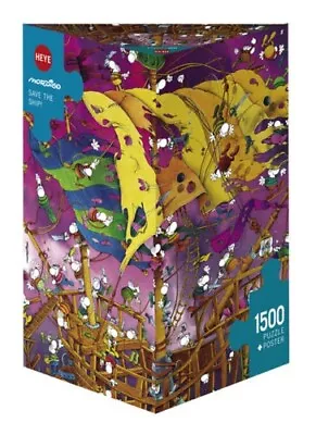 Heye Puzzle - Triangulaire 1500 Pièce Jigsaw - Save The Navire Mordillo • $20.91