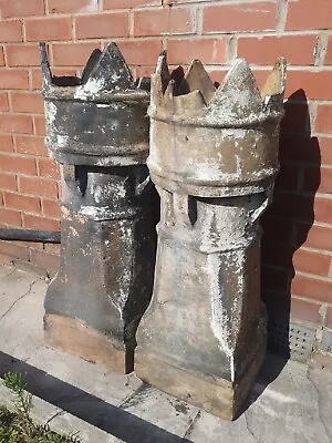 £20 • Buy 2 X Used Victorian Chimney Pot Crown Top