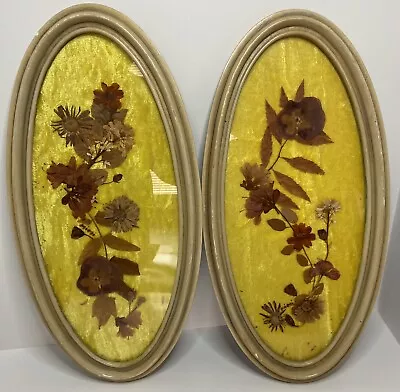 $25.99 • Buy Vintage Sungott Art Studios New York- Pressed Dried Flowers Frame Set