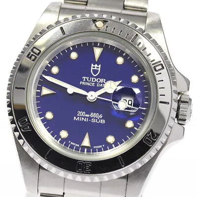$1878.40 • Buy TUDOR Prince Date Mini Sub 73190 Cal.2671 Navy Dial Automatic Boy's Watch_708882