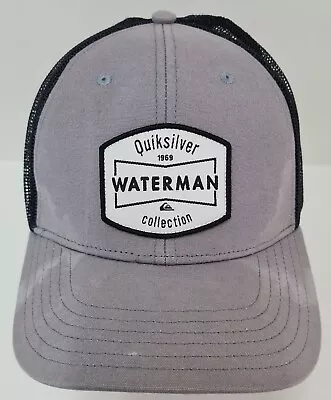 Quiksilver Waterman Collection Mens Mesh Surfer Hat Adjustable All Sizes Grey • $39.95