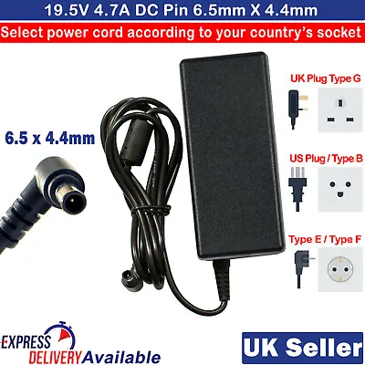 £9.93 • Buy For Sony PCG7D1M PCG-7D1M G30 VGN-NR38M/S Laptop Charger AC Adapter 90W