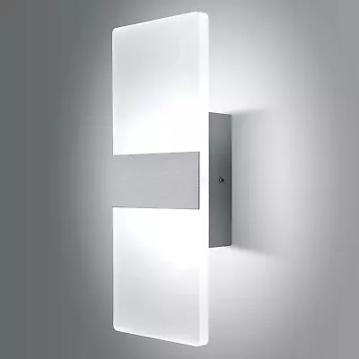 Modern Wall Sconce Dimmable 12W Up Down Wall Lights Acrylic LED Wall Lamp For H • $50.87