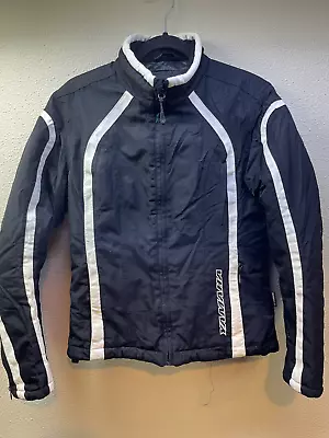 Vintage Yamaha Snowmobile Motorsports Racing Jacket Womens Small Size 8 • $67