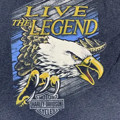 $29.74 • Buy Harley Davidson Screaming Eagle Mens 3XL Live The Legend Long Sleeve T Shirt