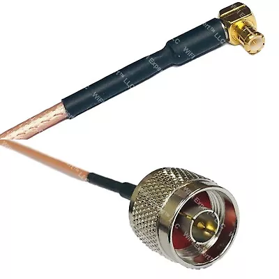 RG316 MCX MALE ANGLE To N MALE RF Cable Rapid-SHIP LOT • $7.99