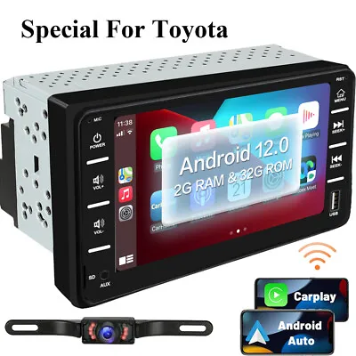 For Toyota 4Runner Camry Apple CarPlay Android 12.0 Car Stereo Radio GPS WiFi BT • $129.90
