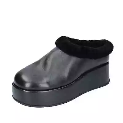 Women's Shoes MOMA 7 (EU 37) Ankle Boots Black Leather Fur BD829-37 • $134.90