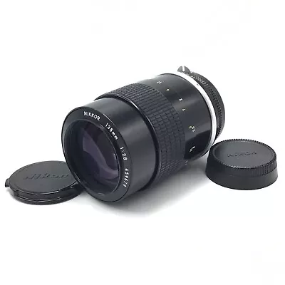 Nikon Nikkor-Q Auto Non-Ai F/2.8 135mm MF Telephoto Lens W/ Caps - GOOD • £56.94