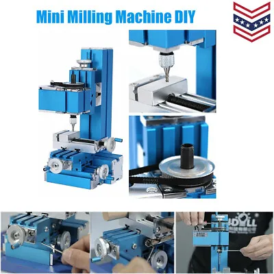 Mini Milling Machine DIY Metal Power Tool Soft Woodworking 12VDC 12/24W • $158.39