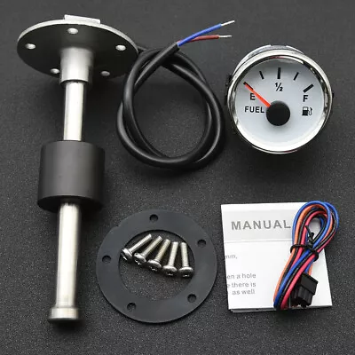 150mm Marine Fuel Level Sender Sensor 0-190ohm +52mm Boat Fuel Level Gauge Meter • $32.66