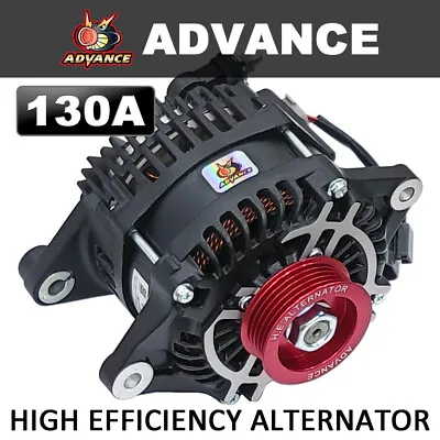 ADVANCE 130A HIGH OUTPUT ALTERNATOR For MAZDA RX7 FD3S (Red Pulley) • $505