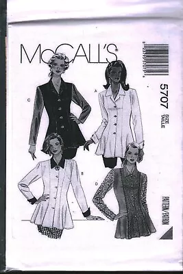 5707 McCalls Sewing Pattern Misses 1990s Fancy Buttoned Jacket Suit UNCUT Career • $5.59